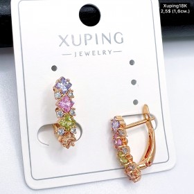 Сережки Xuping18К 20020 ( 1.6 см.)